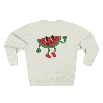 Jubilant Watermelon Crewneck Sweatshirt