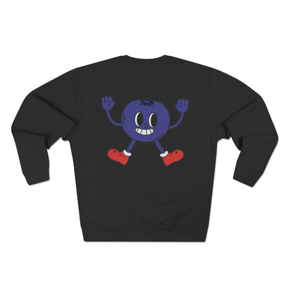 Carefree Blueberry Crewneck Sweatshirt