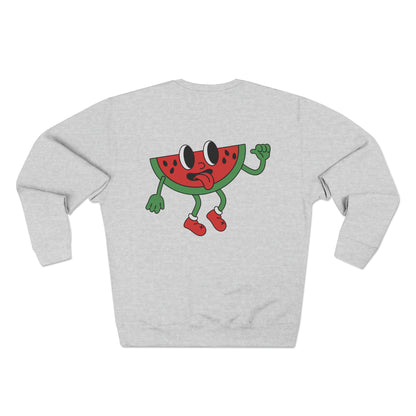 Jubilant Watermelon Crewneck Sweatshirt