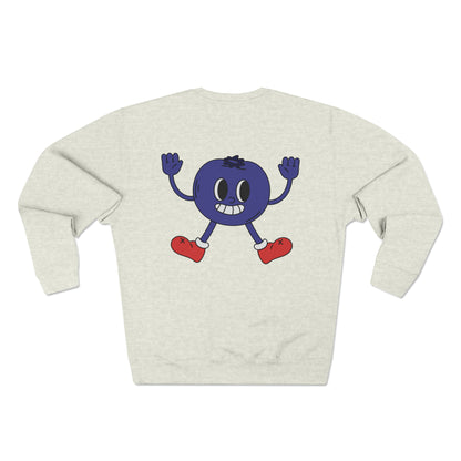 Carefree Blueberry Crewneck Sweatshirt