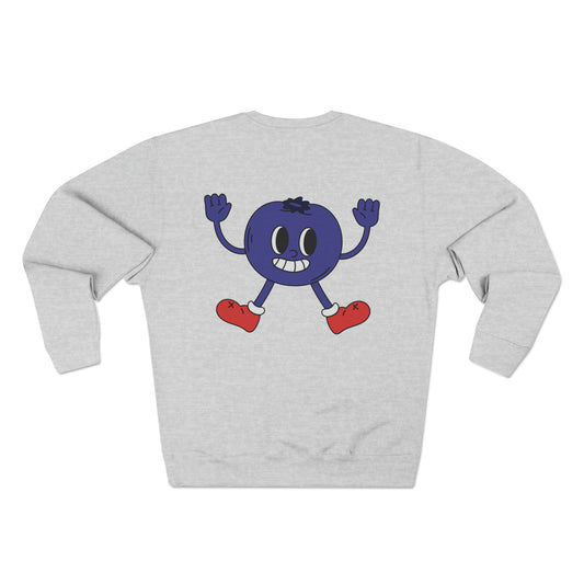 Carefree Blueberry Crewneck Sweatshirt