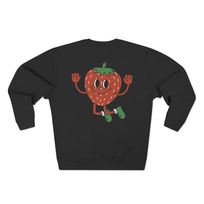 Gleeful Strawberry Crewneck Sweatshirt